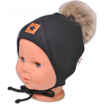 Čepice Baby Nellys Zimní kojenecká čepice, velikost 68