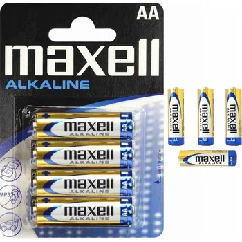 Článková baterie Alkalická baterie Maxell AA (R6) 4 ks