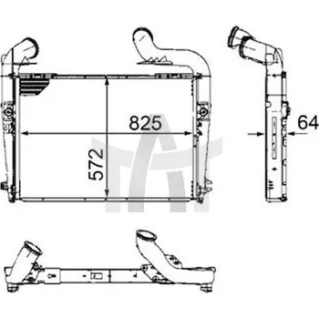 Turbodmychadlo Chladič turba NRF NRF30224