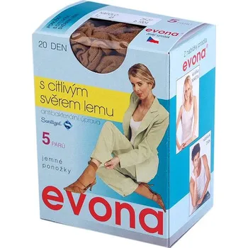 pracovní ponožka Silonové ponožky 20 den 5 párů Varianta: 1004 Brown Sugar, Balení: 1 krab.