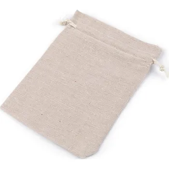 Dárková taška Dárkový pytlík 13x18 cm lněný Varianta: 2 režná, Balení: 1 ks