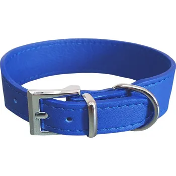 Obojek pro psa Bafpet Kožený obojek SETA 42cm/28mm modrá