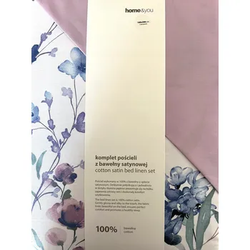 Povlečení Jarní povlečení 160x200 Home & You s květinovým vzorem 100% bavlna satén