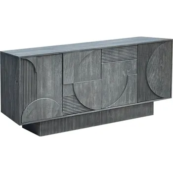 Komoda Invicta Mangová komoda ART DECO šedá 170 cm 46801