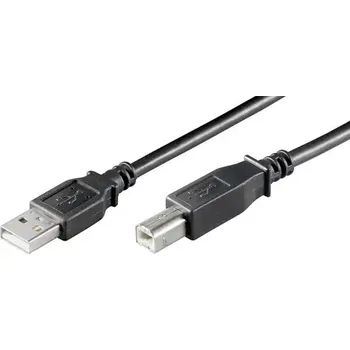Kabel do PC MicroConnect kabel USB2.0 A (M) - USB B (M) 1m černá (USBAB1B)