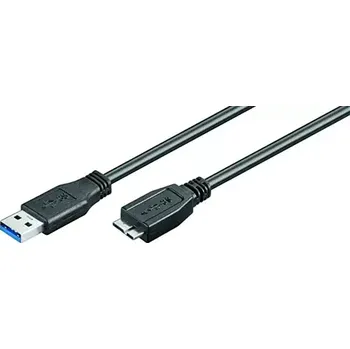 USB hub MicroConnect kabel USB3.0 A (M) - microUSB B (M) 2m černá (USB3.0AB2MICRO)