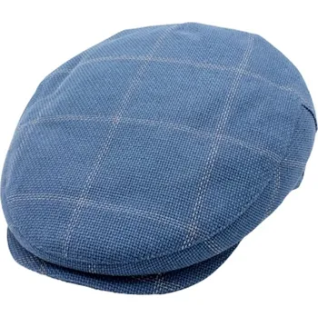 Čepice Fiebig - Headwear since 1903 Pánská letní bekovka - Fiebig since 1903 - modrá kostka Velikost: 58 cm