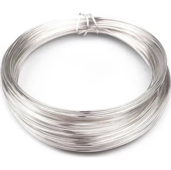Hobby drát Drát měděný, lakovaný Ø0,5 mm Varianta: 1 stříbrná světlá, Balení: 1 ks