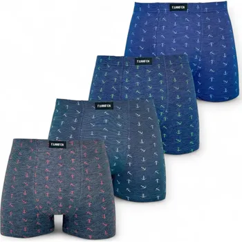 Boxerky Pánské boxerky M6762 (mix barev) - 4 ks - M