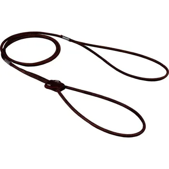 Vodítko pro psa Bafpet Předváděcí vodítko z kulaté kůže 100cm/8mm hnědá