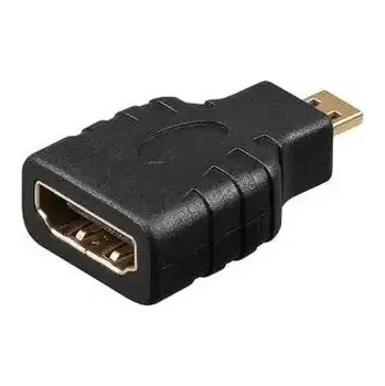 Video kabel MicroConnect Adaptér microHDMI (M) - HDMI (F) černá (HDM19F19MM)