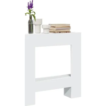 Krbová obestavba VidaXL Obestavba krbu, bílá, 81x18x82 cm, dřevěný materiál