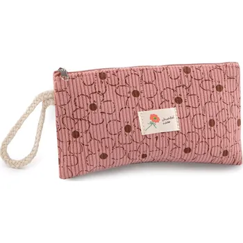 Textilní pouzdro na drobnosti květy 18,5x10 cm Varianta: 2 pudrová, Balení: 1 ks