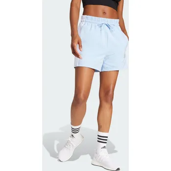 Dámské kraťasy ADIDAS Šortky Essentials 3-Stripes Cotton L BÍLÁ|MODRÁ