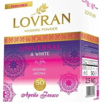 Prací prášek Lovran Universal & White Aprile Fresco prášek na bílé prádlo 50 dávek, 2,5 kg