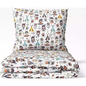 Povlečení Dětské bavlněné povlečení Indiáni 140x200+70x90