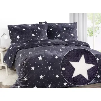 Povlečení Mikroplyšové povlečení Noční obloha 140x200+70x90