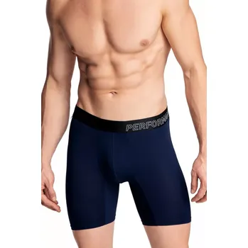 Boxerky Pánské boxerky 1181 Leg long blue - Atlantic tmavě modrá M