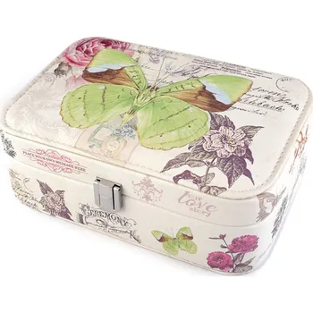 Nádoba na med Šperkovnice motýl 7x14x22 cm Varianta: 3 zelená sv., Balení: 1 ks