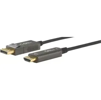 Video kabel MicroConnect Premium Optic Fiber Kabel DisplayPort 1.4 (M) - HDMI 2.0 (M) 30m černá (DP-HDMI-3000V1.4OP)
