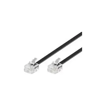 Síťový kabel MicroConnect Modulární kabel RJ12 6m černá (MPK106B)