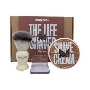 Men Rock The Life Shaver Sandalwood Dárková sada na holení