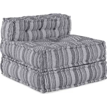 Zahradní pohovka vidaXL Modulární pohovka Šedý Potisk 70 x 70 x 56 cm textil [4019050]