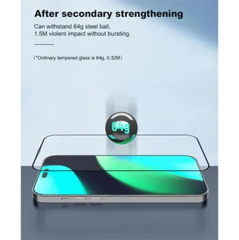 Deví ochranné sklo Van Series Anti-Static pro iPhone 16e/14/13/13 Pro - Black Frame