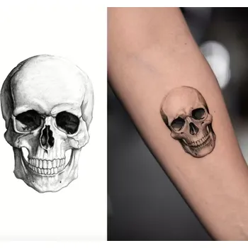 Tetování Polopermanentní tetování lebka Halloween démon dočasné pánské ruka dlaně ostny