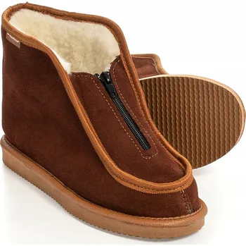 Dámské pantofle Teplé Pánské Bačkory Horalské Papuče Kožené s Vlnou 36-46 PanSzew