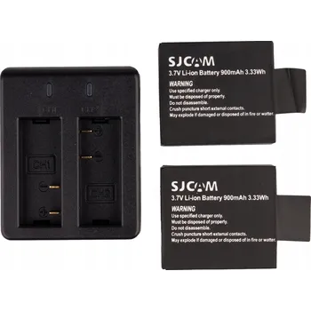 Příslušenství pro čtečku elektronické knihy SJCAM SJ4000 SJ5000 duální nabíječka + 2 baterie