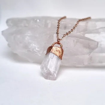 Náhrdelník Danburit (Mexiko), přírodní trojkrystal - přívěsek/náhrdelník ŠPERKY S PŘÍRODNÍMI KRYSTALY