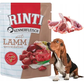 Krmivo pro psa RINTI KENNERFLEISCH Bezzrnná krmivo JEHNĚČÍ v kapsičce 400g