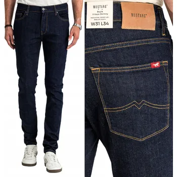 Pánské džíny MUSTANG Frisco Skinny Fit Pánské Džíny Střih Slim Zúžené W32 L32