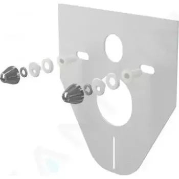 Klozet Alcadrain Izolační deska pro závěsné WC a bidet s příslušenstvím, plast/chrom, M910CR