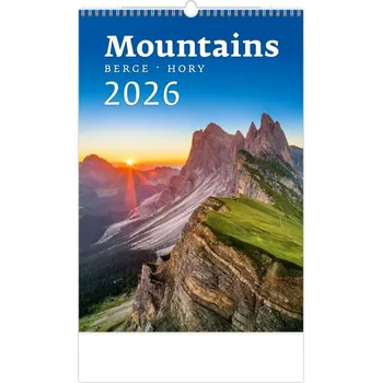 Kalendář Helma365 Nástěnný kalendář Hory 2026