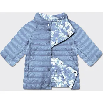 Dámská cargo bunda Oboustranná dámská bunda Minority- světle modrá květovaná, odstíny modré 52 i392_25022-29