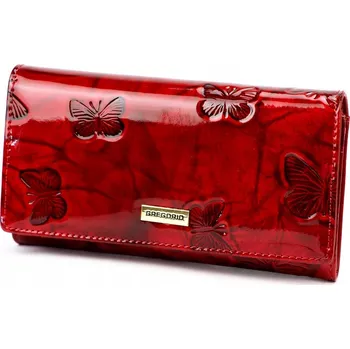 Gregorio peněženka z pravé kůže červená - dámská