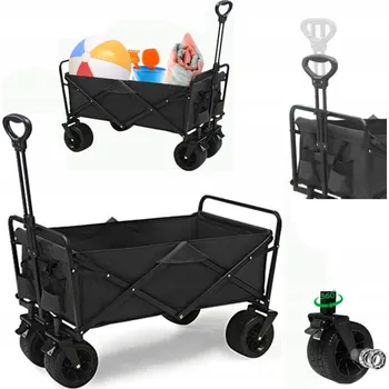 Zahradní vozík Zahradní plážový skládací transportní vozík / Přívěs PREMIUM