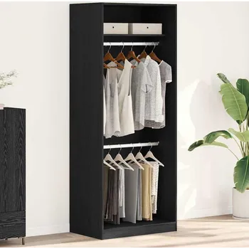 Šatní skříň vidaXL Šatní skříň Černý dub 80 x 50 x 200 cm kompozitní dřevo [3345119]