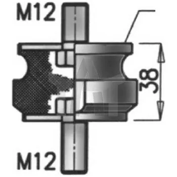 Pryžový pásek - výfukový systém DINEX DIN21820