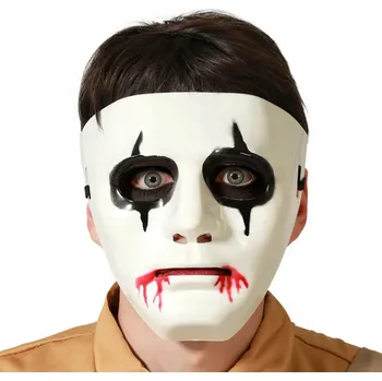 Karnevalová maska Maska na obličej ZABIJÁK – plastová zombie