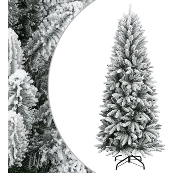Bytová dekorace vidaXL Umělý vánoční stromek se sněhem 120 cm PVC a PE [345188]