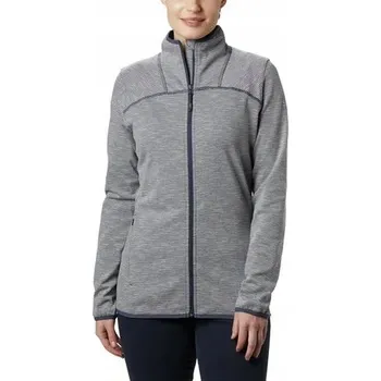 Pánská mikina FLEECOVÁ MIKINA fleecová mikina COLUMBIA Firwood Camp s pruhy, zip na celý život vel. S, šedá