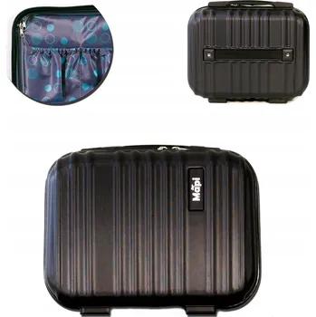 Mapi Tvrdý kabinový kufr malý ABS Mapi 13L Černý 13 l