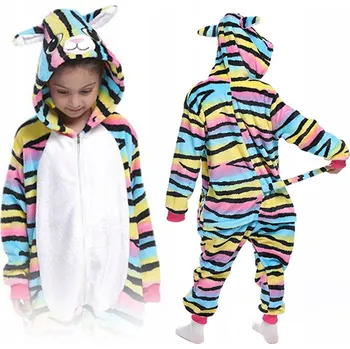 OVERAL KIGURUMI TEPLÉ PYŽAMO JEDNODÍLNÉ ZIP KOMBINÉZA TEPLÁKOVKA 98-104