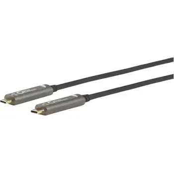 Kabel do PC MicroConnect Premium Optic Fiber Video kabel USB C M-M 10m černá (USB3.1CC10OP)
