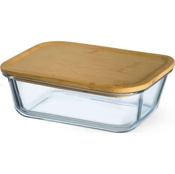 Dóza na potraviny Simax dóza na potraviny s bambusovým víkem 0,85 l