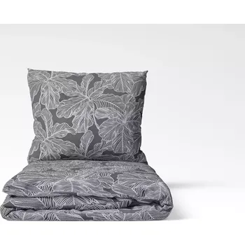 Povlečení Saténové povlečení Noční listy 140x200+70x90