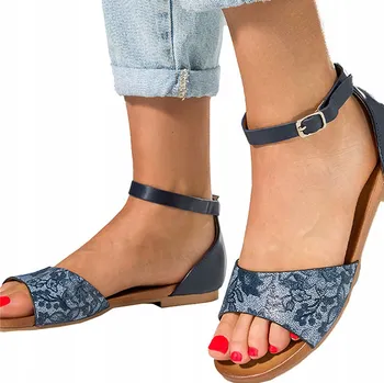 Dámské sandále Casu dámské sandály K19X16/NA plochý podpatek velikost 42